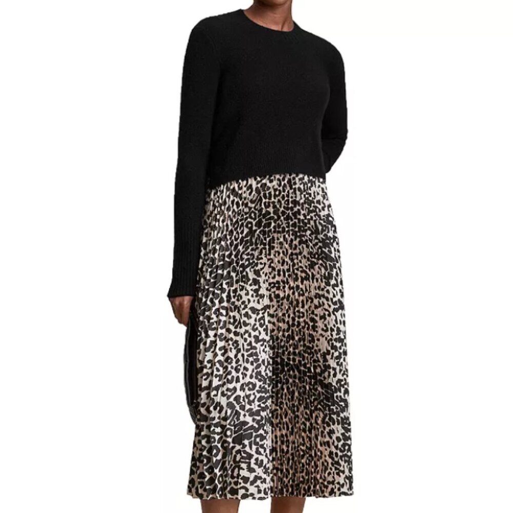 ALLSAINTS Leowa Two Piece Sweater & Slip Dress